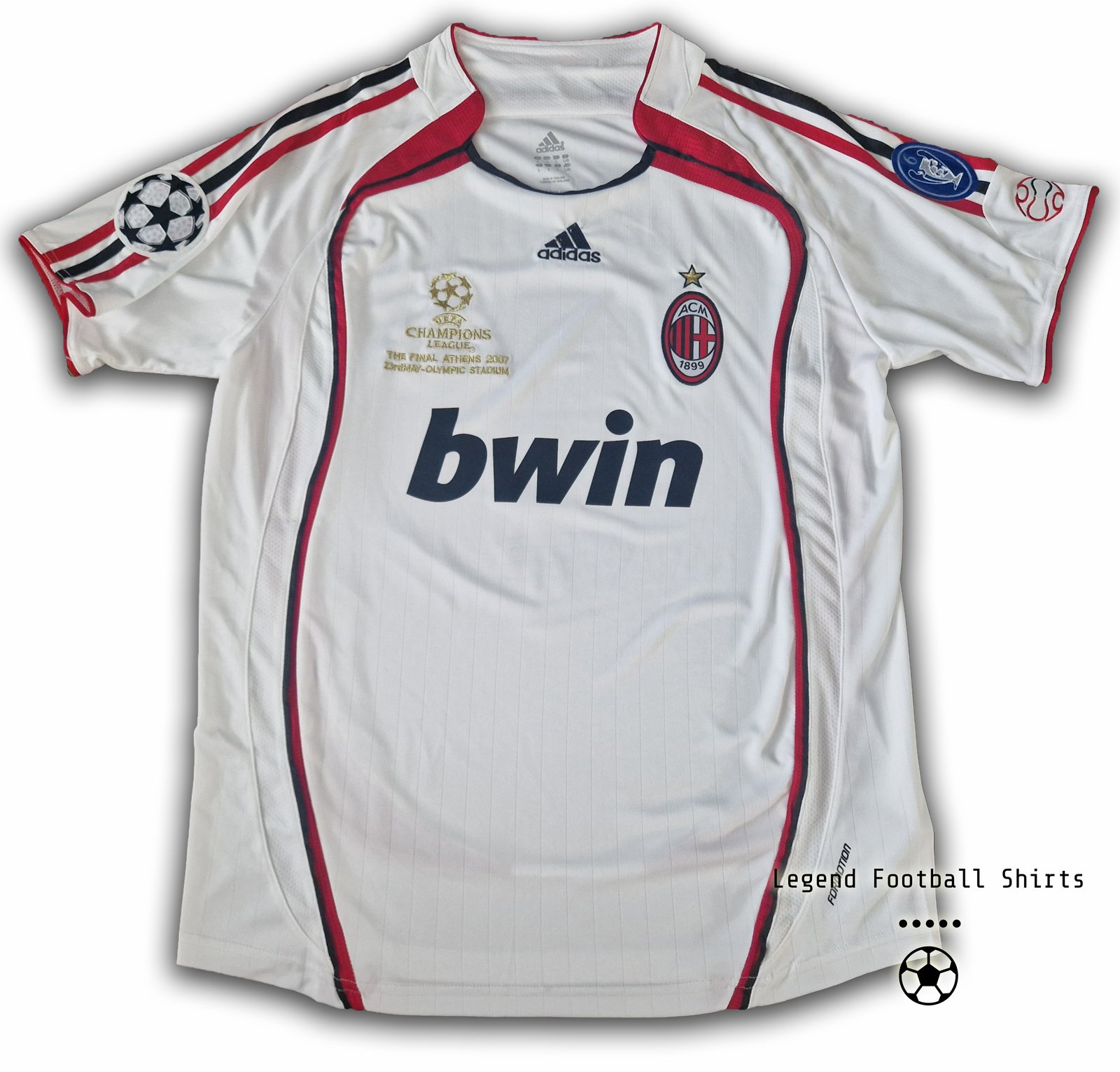 AC Milan 2007 UCL Final shirt MALDINI | Legend Football Shirts